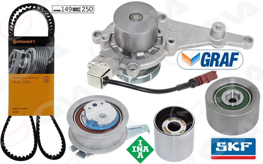 Triger Seti Devirdaimli Sensörlü Vw-skoda-audi-cupra-seat 16> Ford 23> 2.0 Tdi Dsud-dtrb-dtrd-dez E-dtna-dtua 149 Diş - 05L198119B-05L121011-VWN3CA 6268 BA 1 Triger Seti Devirdaimli Sensörlü Vw-skoda-audi-cupra-seat 16> Ford 23> 2.0 Tdi Dsud-dtrb-dtrd-dez E-dtna-dtua 149 Diş - 05L198119B-05L121011-VWN3CA 6268 BA