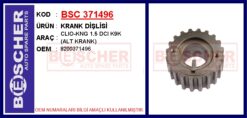 Krank Dişlisi Clıo-kng 1.5 Dcı K9k Alt Krank - 8200371496