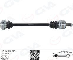 Komple Aks Arka Sağ Bmw E46 676mm - 33211229588