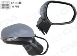 Dış Dikiz Aynası Sağ Elektrikli Isıtmalı Astarlı Convex Puma 19- - L1TB-17E714-AA-L1TB-17K746-AA5FN5-L