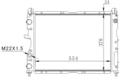 Radyatör Tmpr 2.0 İ Ac Klimasız Mek 558x367x36 Alüminyum - 82440263-7635141-71735347