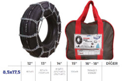 Patinaj Zinciri Otobüs-kamyon Ağlı Serme Avusturya Zincir Ebatları İçin Resime Bakınız