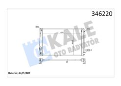 Radyatör Toyota Rav4 2.0 06 > 670x418x16 Al/pl/brz - 1640028560