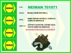 Bagaj Kilidi Motorlu Egea Sedan Astra K- Corsa D- Corsa E-merıva B - 55701971-52161766-176568-13325-1332