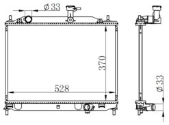 Radyatör Brazing Accent Era 1.5 Crdı 05> Ac Klimasız Manuel 370x528x26 - 253101E301