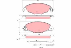 Ön Fren Balatası Cıtroen Xantia 2.0-3.0-1.9d-2.0d-2.1d 05-93-04-03 Cıtroen Xm 3.0-2.5d 08-94- - 4251.45-4252.11-4253.01-425145