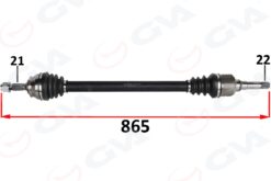 Komple Aks Sag On Psa 2008 I 1.2 M-t 05- Cıtroen C3 Iıı 1.2 M-t 16- C4 Cactus 1.2 M-t 14- - 1609763680-1611524080-9677209880