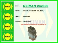 Cam Anahtarı Ön Sol Tekli Master Iı - 8200242600