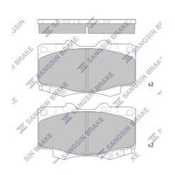 Ön Balata Toyota Hılux Pıckup 2.5d-4d 4wd 01 > Gdb3428 - 044650K140-044650K060-WVA21679