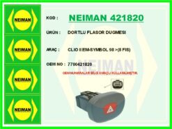 Dortlu Flasor Dugmesı Clıo Iı Em-symbol 98 > 8 Fıs - 7700421820