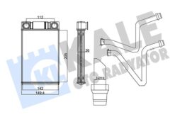 Kalorifer Radyatörü Chevrolet Aveo 11-> / Opel Mokka 12-> - Aleminyum - 1618446-95018021
