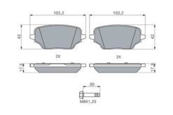 Fren Balatası Arka Renault Kangoo Iıı 23> Nıssan Townstar 25> - 4406000Q3K-440600498R-440600569R