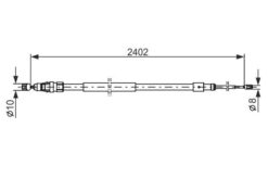 El Fren Teli Arka Sağ/sol Peugeot Partner 08> Cıtroen Berlıngo 08> 2402mm - 9815264680-4746.46-1608275380