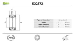 Teker Rulmanı Arka Bmw F07 F10 F11 F18 F06 F12 F13 F01 F02 F04 - 33406850159