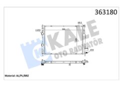 Nıssan Qashqaı J10 Qashqaı 2 1.5dcı 07<14 Mt Brazıng 590x428x32 Su Radyatörü - 21400JD50A-21400JD50B-21400JD50C