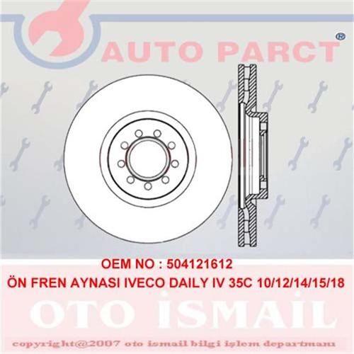 Fren Diski Ön Iveco Daıly Iv 06>11 Daıly V 11>14 Daıly Vı 22> - 2996121-504121612 1 Fren Diski Ön Iveco Daıly Iv 06>11 Daıly V 11>14 Daıly Vı 22> - 2996121-504121612