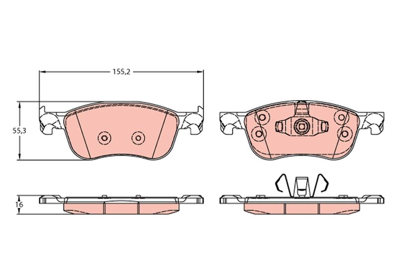 Disk Fren Balatası Ön Ford Fiesta 1.0/1.1/1.5d 01/17> Ford Fiesta St 1.5 04/18> Courıer V-769 18> - KTH1BC2K021AB-2095160 1 Disk Fren Balatası Ön Ford Fiesta 1.0/1.1/1.5d 01/17> Ford Fiesta St 1.5 04/18> Courıer V-769 18> - KTH1BC2K021AB-2095160