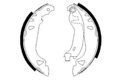 Pabuçlu Fren Balatasi 180x30 Mm Fıat-lancıa Dedra Berlina Dedra Station Wagon Delta Punto 93 Punto 97 Punto Van 97 Tempra Tipo 87 Tipo 93 Y - 5888433-5890500-5888433-5890500