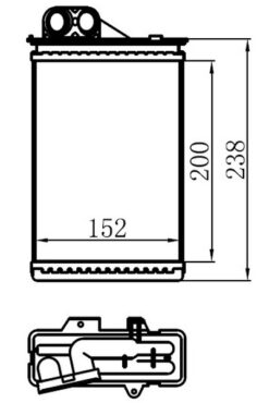 Kalorifer Radyatörü Brazing C5 1.8 16v-2.0 16v-3.0 V6-1.6hdi-2.0hdi-2.2hdi 04 > 210x152x32 - 6448.J8