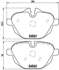 Fren Balatası Arka Bmw G30 G31 G38 G32 G11 G12 G01 G08 G02 G05 G06 F10 F11 F18 F25 F26 E89 - 34218847062