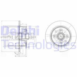 Arka Fren Aynası Takım Vectra A 88-11.95 -kadett E 87-91 261x10x4dl - 569204-90348319