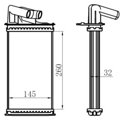 Kalorifer Radyatörü Brazing Lgn 260x156x32 Oto.-mek. - 7701038542
