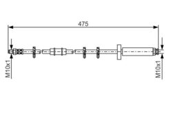 Ön Fren Hortumu Peugeot Boxer-cıtroen Jumper-fıat Ducato 94>02 - 4806.71-4806.96-71736977-1325030080