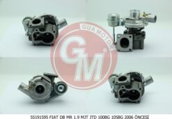 Turbo Şarj Fıat Db Mr 1.9 Mjt Jtd 100bg 105bg 2006 Öncesi - 55191595-60801992-71723567