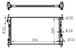 Motor Su Radyatoru Connect 1.8tdcı 75ps 90ps 110ps 02>klımalı 2 Sıra Al Pl - 4T168005GA-8T168005BB-1365996