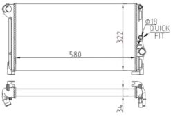 Radyator Mechanical Mt 580 322 34 Punto-ıdea 1.3 Mjtd 04 / Lancia Y 1.3mjtd 03 68806 - 51734092-46834067
