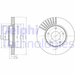 Ön Fren Diski Hava Kanallı Nıssan Juke 1.5l Dci F15 10-> / 1.6l Hr16de F15 10-> 280 Çap X 5 Bijon - Takım Disk Fiyatıdır - 402061KA2A-402061KA3A-402061KA3B