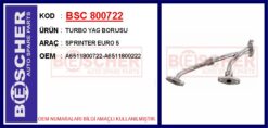 Turbo Yag Borusu Sprınter Euro 5 - A6511800722-A6511800222