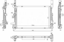 Radyator Brazing A/m 546x351x26 Focus Iıı 1.5 Tdci 2011 606033 - F1F18005HB