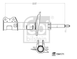 Amortisör Ön Aks Sol Citroen-fıat-peugeot - 51808792-51821087-51880210-520851
