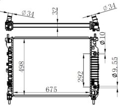 Radyator Brazing At 675x498x32 Captiva 2.2 Cdtı 2006 606256-42400244 - 4818254-4819583-20982435-95192590