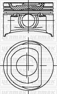 Motor Piston Segman Albea-doblo-linea-punto 1.4 8v 72.00mm Std - 55204025