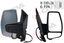 Dış Dikiz Aynası Sağ Transit Custom V362 12> Elektirikli Isıtmalı Astarlı Sinyalli Konveks Vm-6325ehpr 1766579-682bl5ja6 - BK21 17682 BL5JA6-2013054-2123243