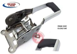 El Fren Tabancası Kolu Gri Deri Elcekli Renault Megane Iı 02>08 Komple Orijinal - 8200321029 8200273002 8200540725