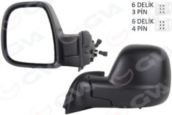 Dış Dikiz Aynası Sol Partner-berlıngo 12-18 Elektrikli Desenli Rezistanslı Otomatik Açma Kapama - 1608177880