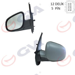 Dış Dikiz Aynası Sol Kangoo-cıtan 13> Elektrikli Isıtmalı Astarlı Asferik 5 Fiş Vm-6132ehpal - 963027201R-963733548R