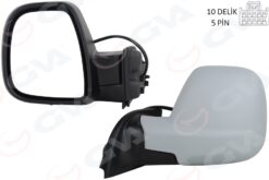 Dış Dikiz Aynası Sol Berlıngo-rıfter 19>combo-proace Cıty 19> Elektrikli Astarlı Rezistanslı - 98169898XT