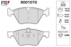 Fren Balatası On Bmw E60 E61 E90 E91 E92 E93 E84 E89 Fte - 34116763617