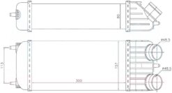 Intercooler Brazing Intercooler A/m 300x157x80 207 1.6 Hdı /c3 1.6 Hdı 02 / C3 1.6 Hdı 09 96612 - 0384.J4-0384.N1