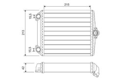 Kalorıfer Radyatoru Mercedes S-class W126 85>91 - A0028355301