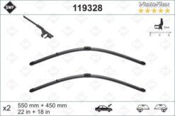 Ön Silecek Süpürge Takımı Astra H 04 > 55 45cm X2 Flatblade-muz Tipi-swf Mercedes Glk-class X204 0 8>15 - 95516010-1272108-6272279