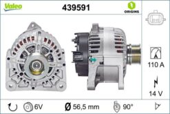 Alternatör 14v 110a Renault Clıo Iıı 05> Modus 04> Megane Iı 02> Megane Iıı 09> Laguna Iıı 07>14 1.4 1.6 - 8200410669-8200588648-8200667619